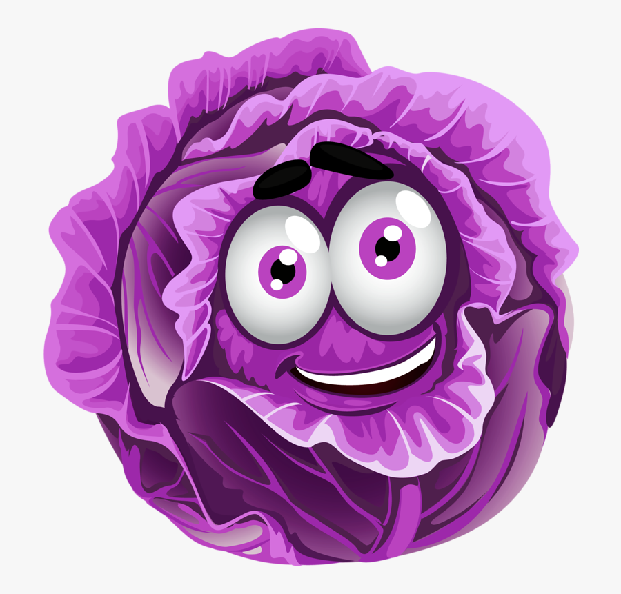 Lettuce Clipart Purple Cabbage - Rotkohl Clipart, Transparent Clipart