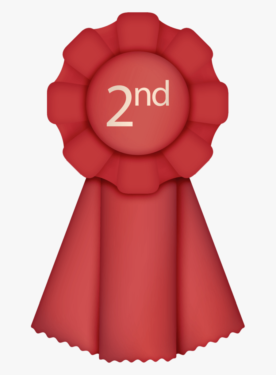 Transparent 1st Place Ribbon Clipart - Ribbon 2nd Award Clipart Png, Transparent Clipart