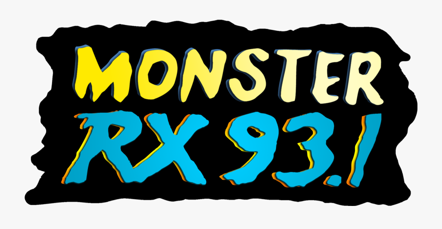 File - Rx 93 - 1 - Monster Radio Rx 93.1 Logo, Transparent Clipart