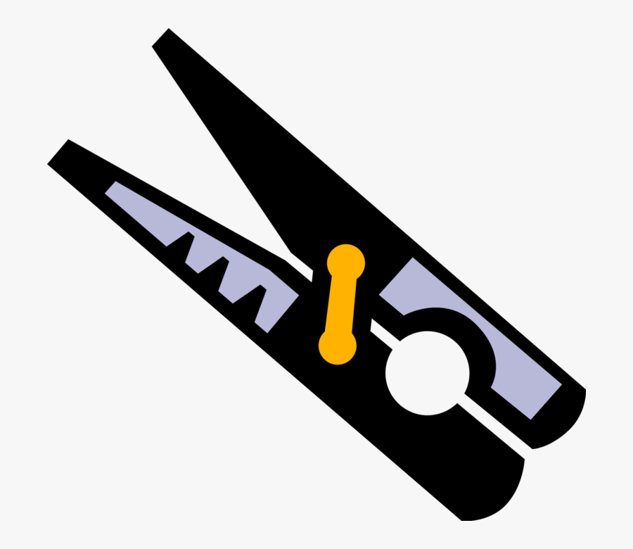 Clothespin Or Clothes - Clip Art, Transparent Clipart