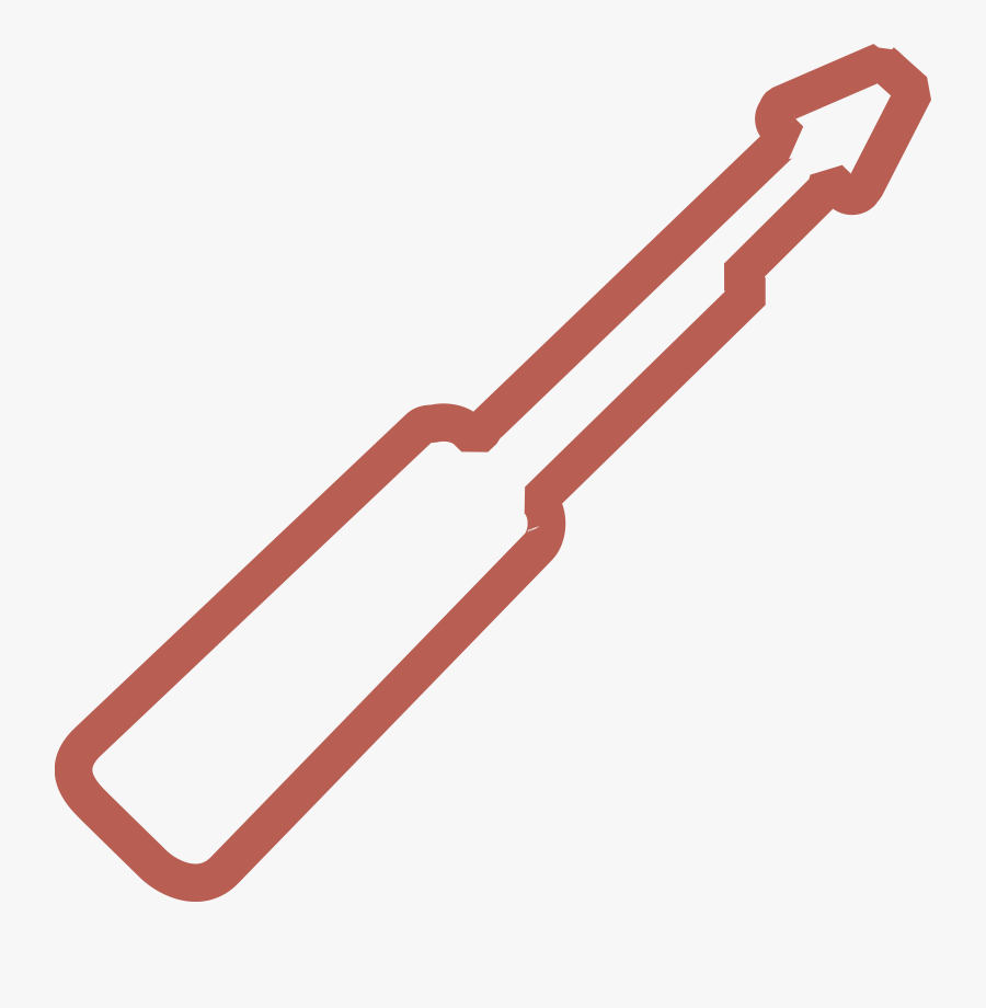 Screwdriver Schematic Clip Arts - Schematic Screwdriver, Transparent Clipart