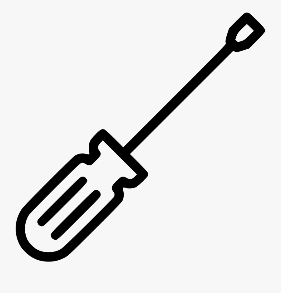 Screwdriver Tool - White Tool Icon Png, Transparent Clipart