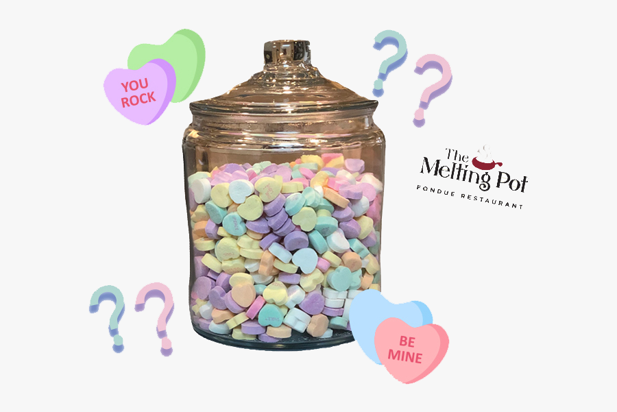 How Many Candy Hearts Are In The Jar - Heart, Transparent Clipart