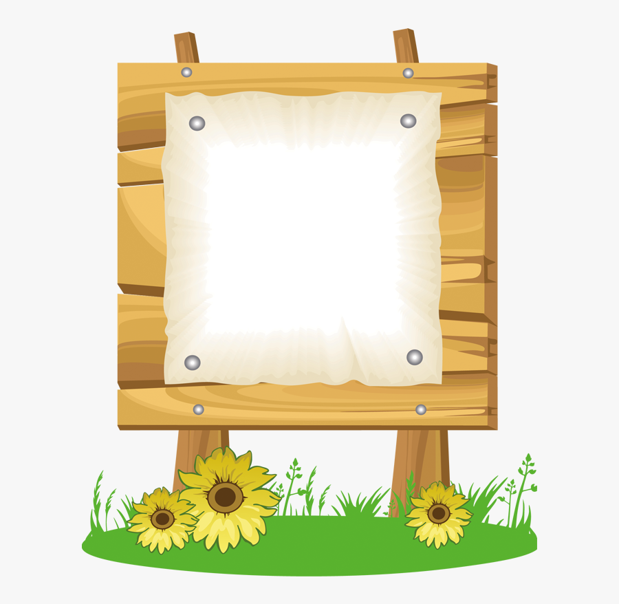 Cartoon Wood Sign Png - Clipart Notice Board, Transparent Clipart