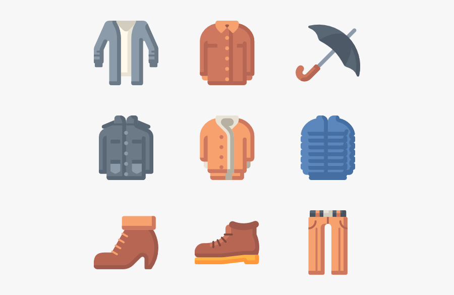 Autumn Clothes - Illustration, Transparent Clipart