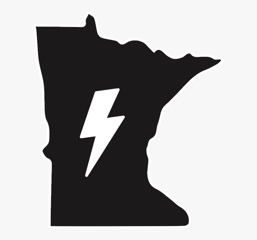Sticker $1 - State Of Minnesota Silhouette, Transparent Clipart