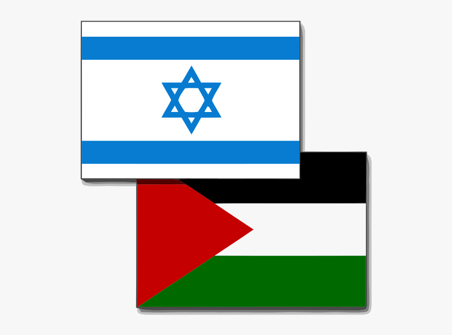 Israel-palestine Peace Agreement - Israel And Palestine Flag, Transparent Clipart