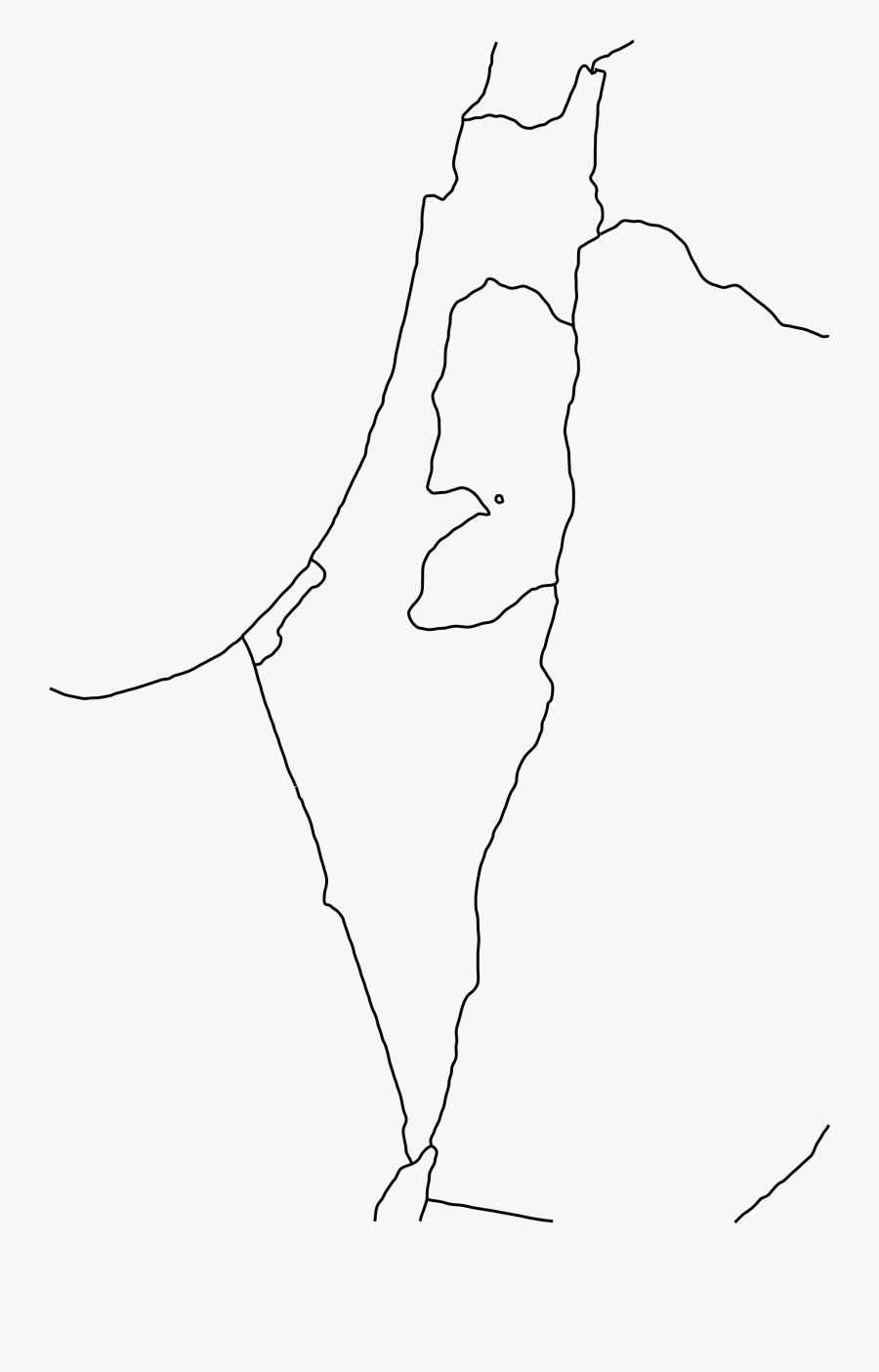 Clip Art Px Svg Hd Hq - Israel Palestine Blank Map, Transparent Clipart