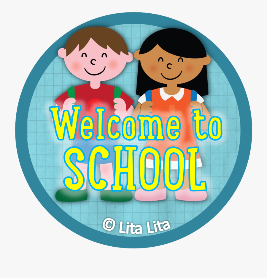 Welcome To School Badges, Transparent Clipart