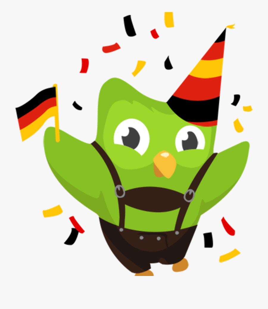 Duolingo German, Transparent Clipart