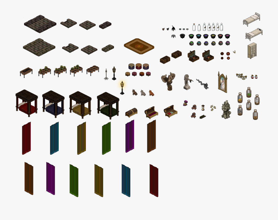 Habbo Harry Potter Furni, Transparent Clipart