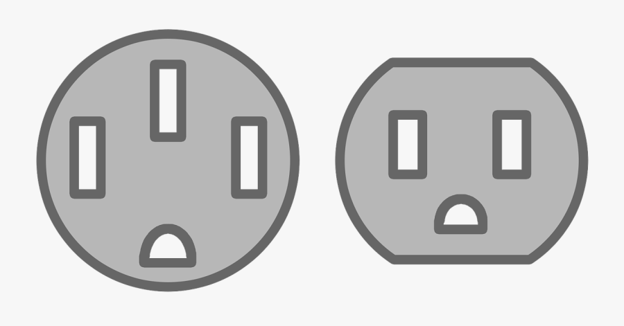 Ac Power Plugs And Sockets, Transparent Clipart