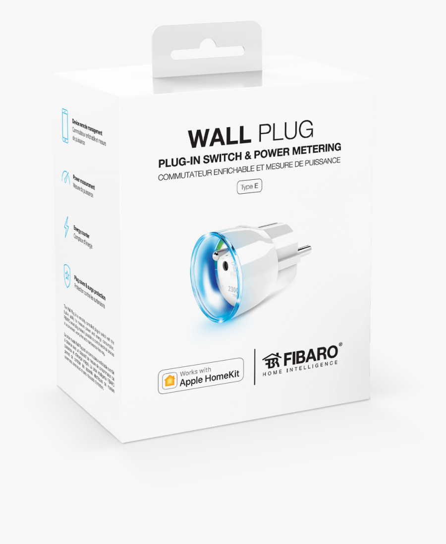 Transparent Power Lines Clipart - Fibaro Wall Plug Homekit, Transparent Clipart