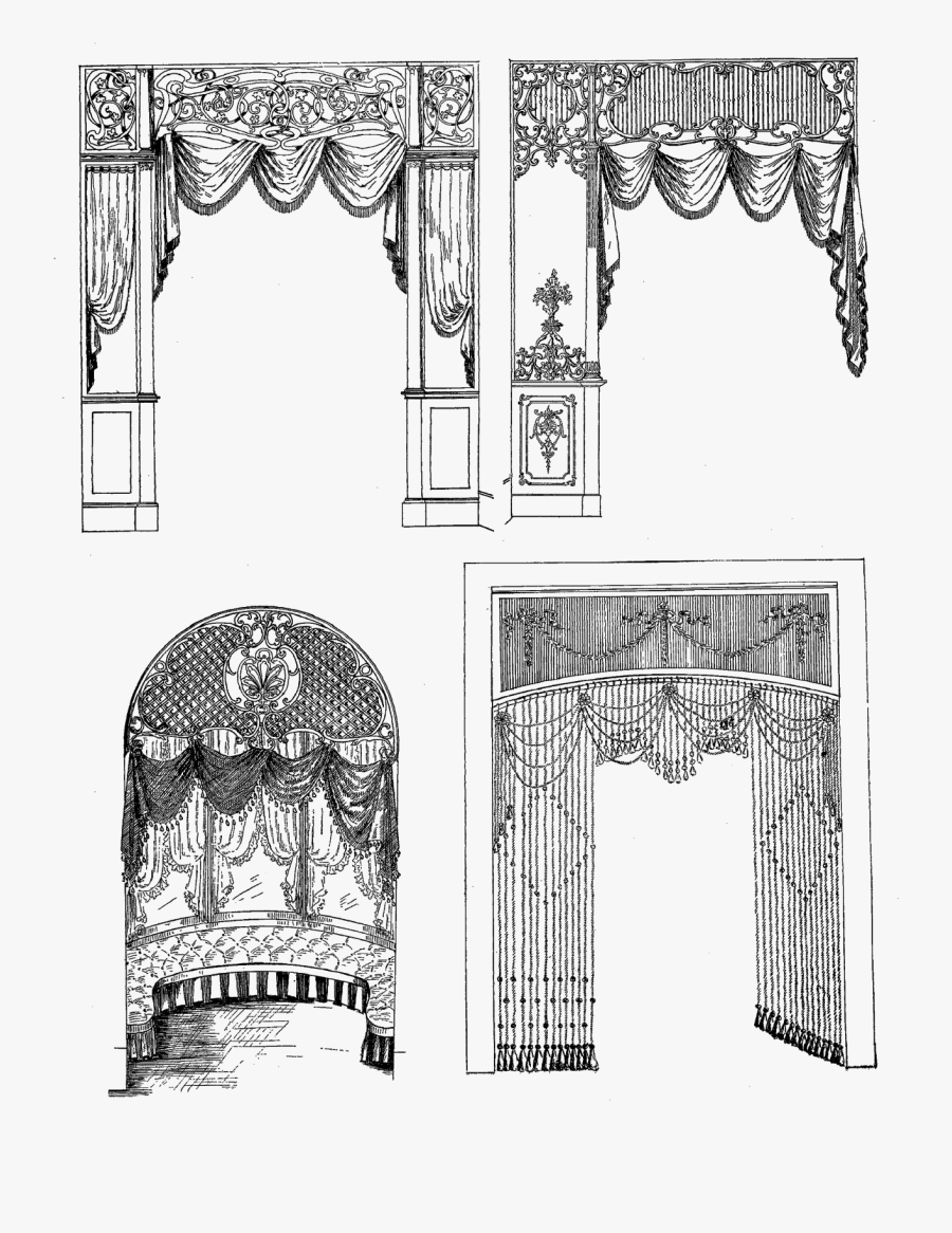 Curtain Clip Art, Transparent Clipart