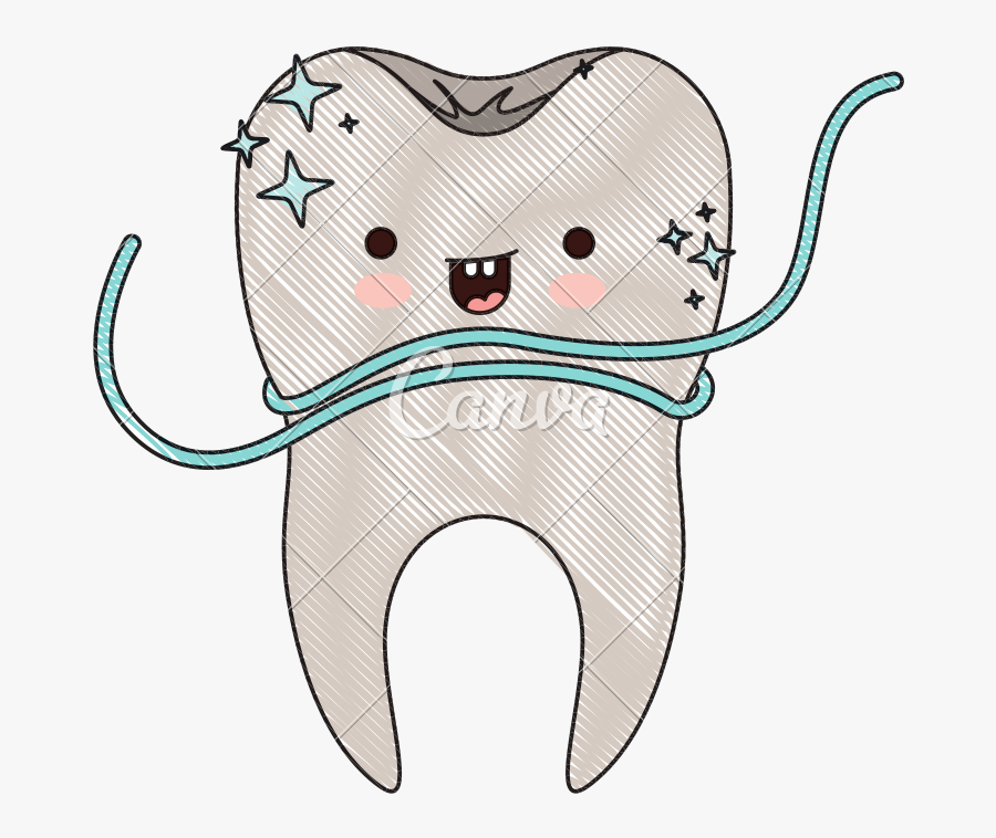 Clip Art Tooth With Root And - Illustration, Transparent Clipart