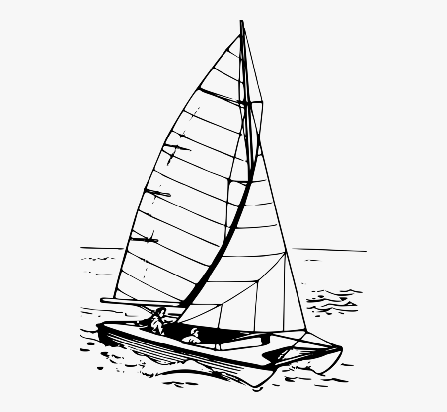 Caravel,lugger,cat Ketch - Catamaran Clipart, Transparent Clipart