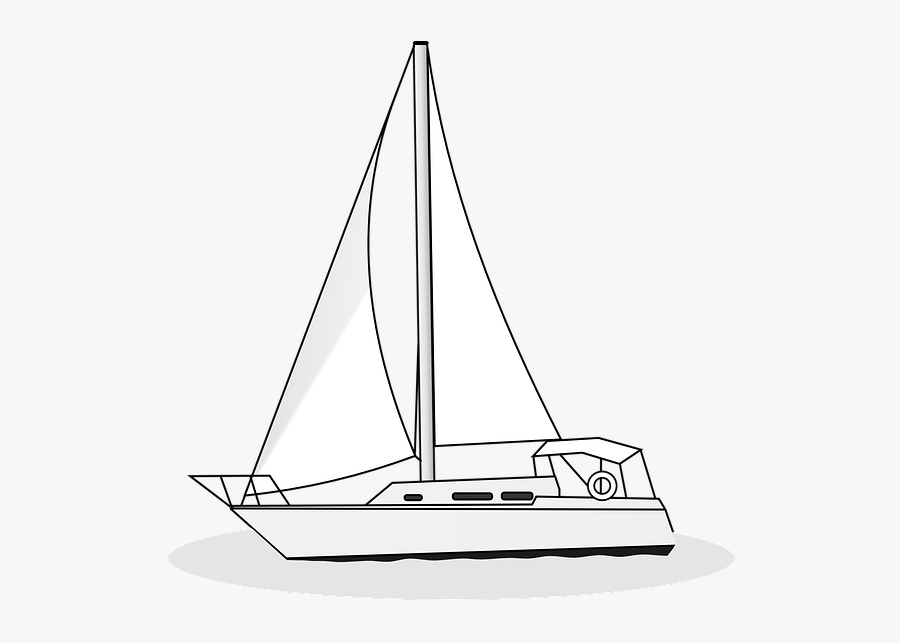 Boat, Yacht, Sail, Sport, Marine, Ocean, Sea, River - Yacht, Transparent Clipart