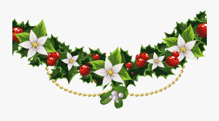 Bryanna Clark Grogan"s Vegan Feast Kitchen/ 21st Century - Christmas Garlands Vector, Transparent Clipart