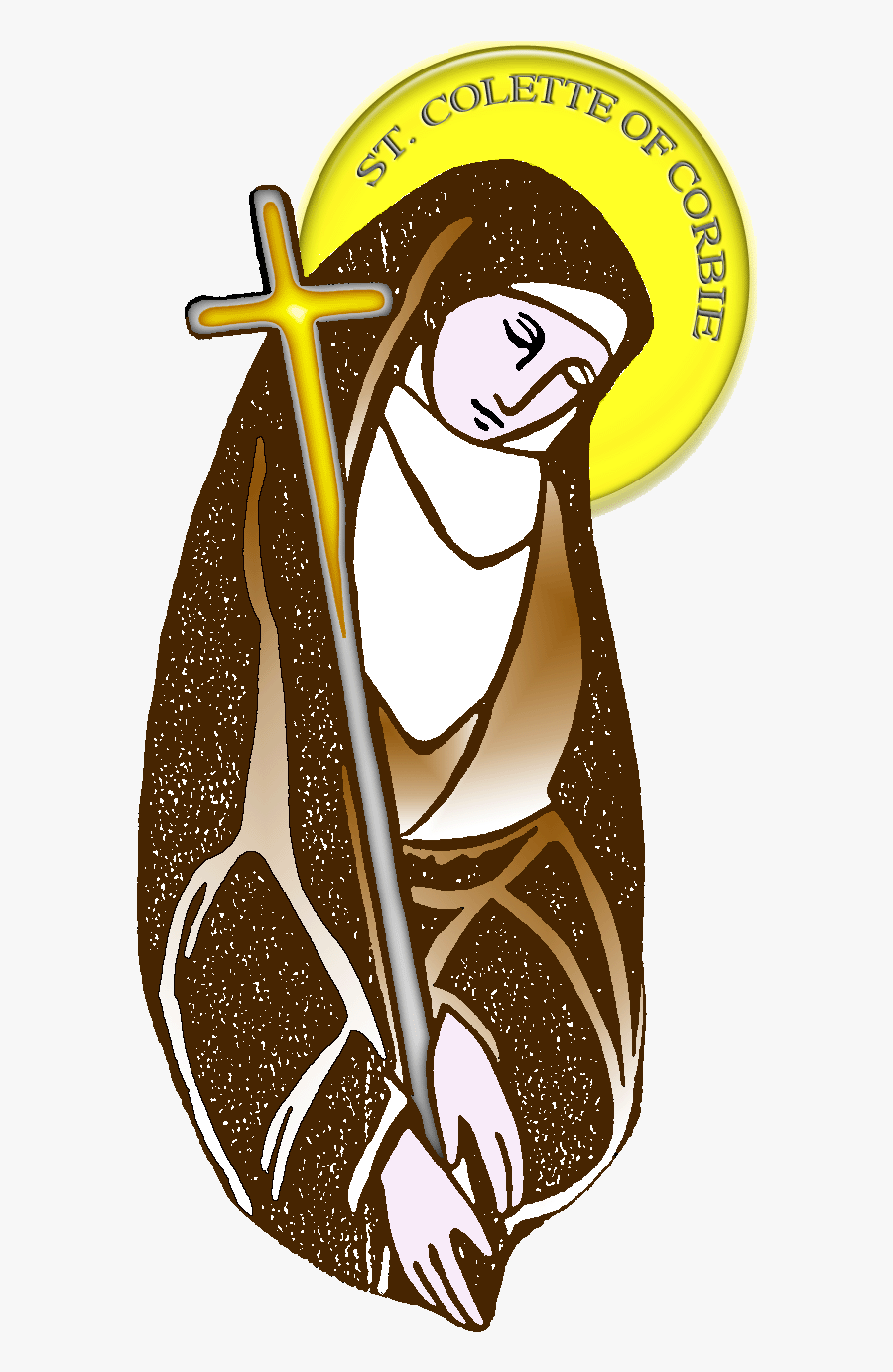 Symbols Associated With Saint Colette, Transparent Clipart