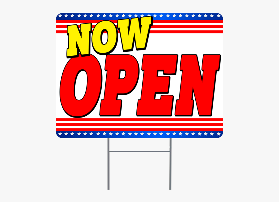 Now Open Inch Sign With Display Options, Transparent Clipart