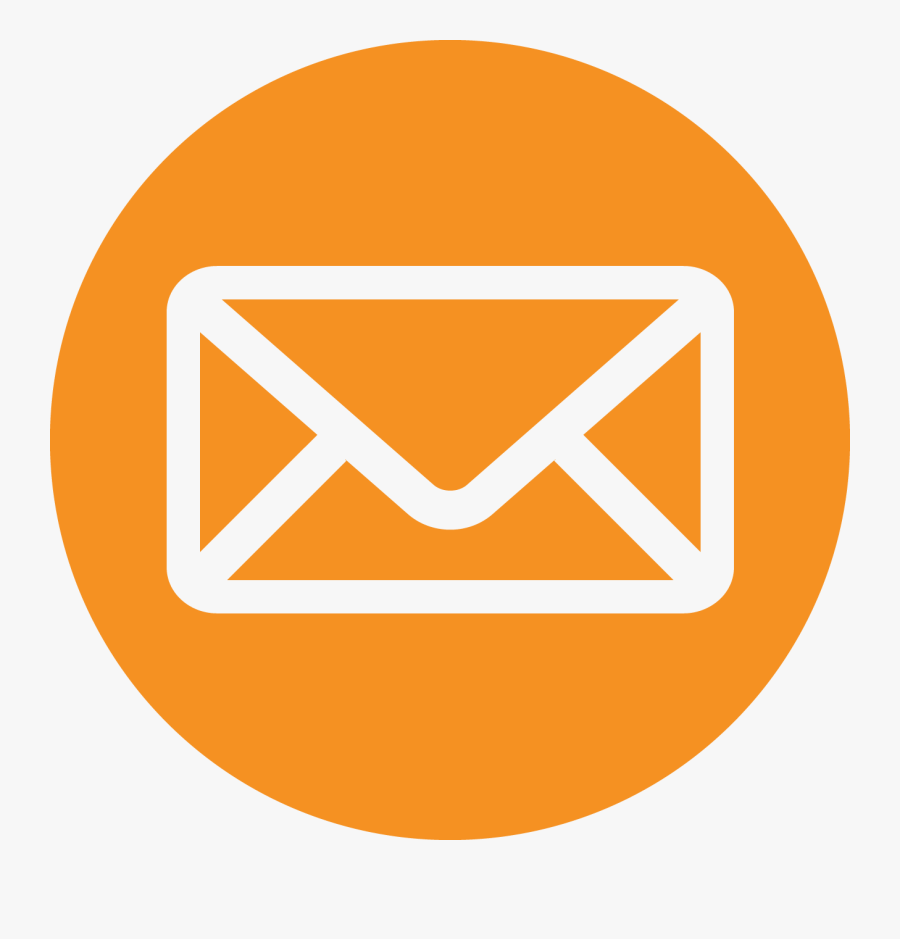 Clip Art Collection Of Free Transparent - Email Icon Png Orange, Transparent Clipart