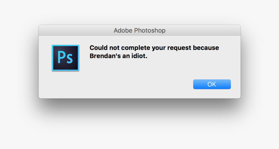 Clip Art Umm Are You Ok - Could Not Complete Your Request Because Brendan's, Transparent Clipart