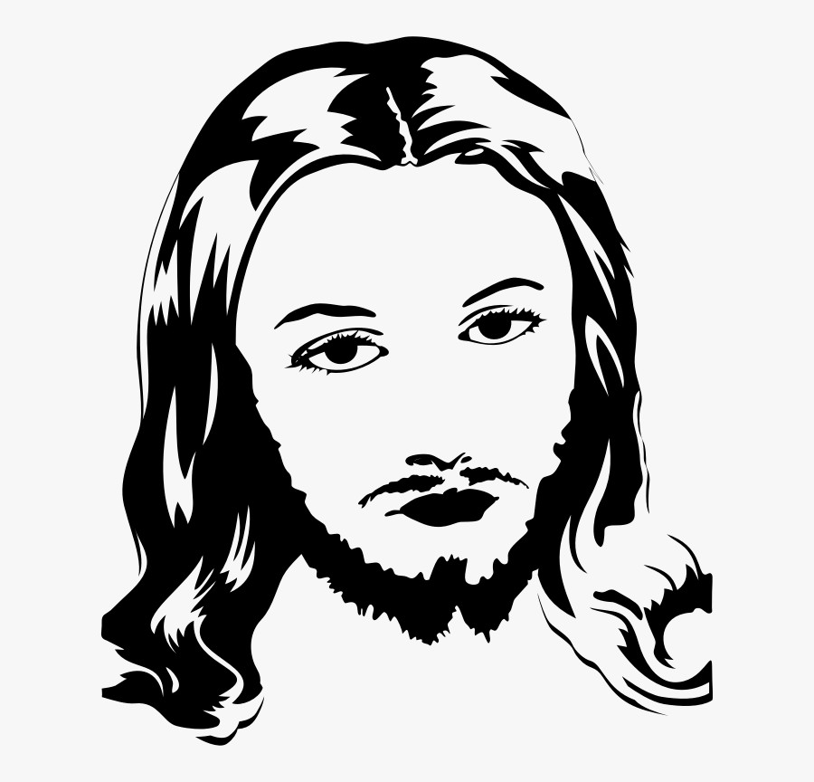 Transparent Jesus Christ Clipart - Dessin Jesus Portrait, Transparent Clipart