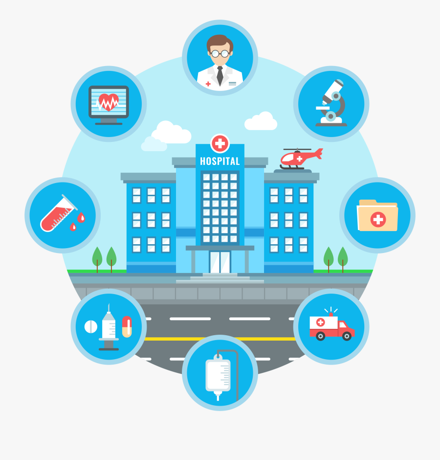 Smart Hospital, Transparent Clipart