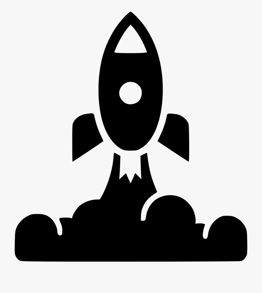 Rocket Launch - White Rocket Launch Transparent Background, Transparent Clipart