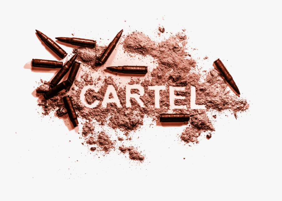 Cartel Written In Gunpowder And Meth Next To Bullets - Word Drug Cartel, Transparent Clipart