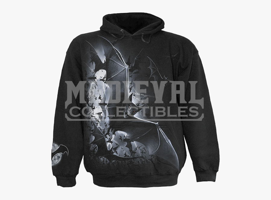 Bat Swarm Png - Hoodie, Transparent Clipart