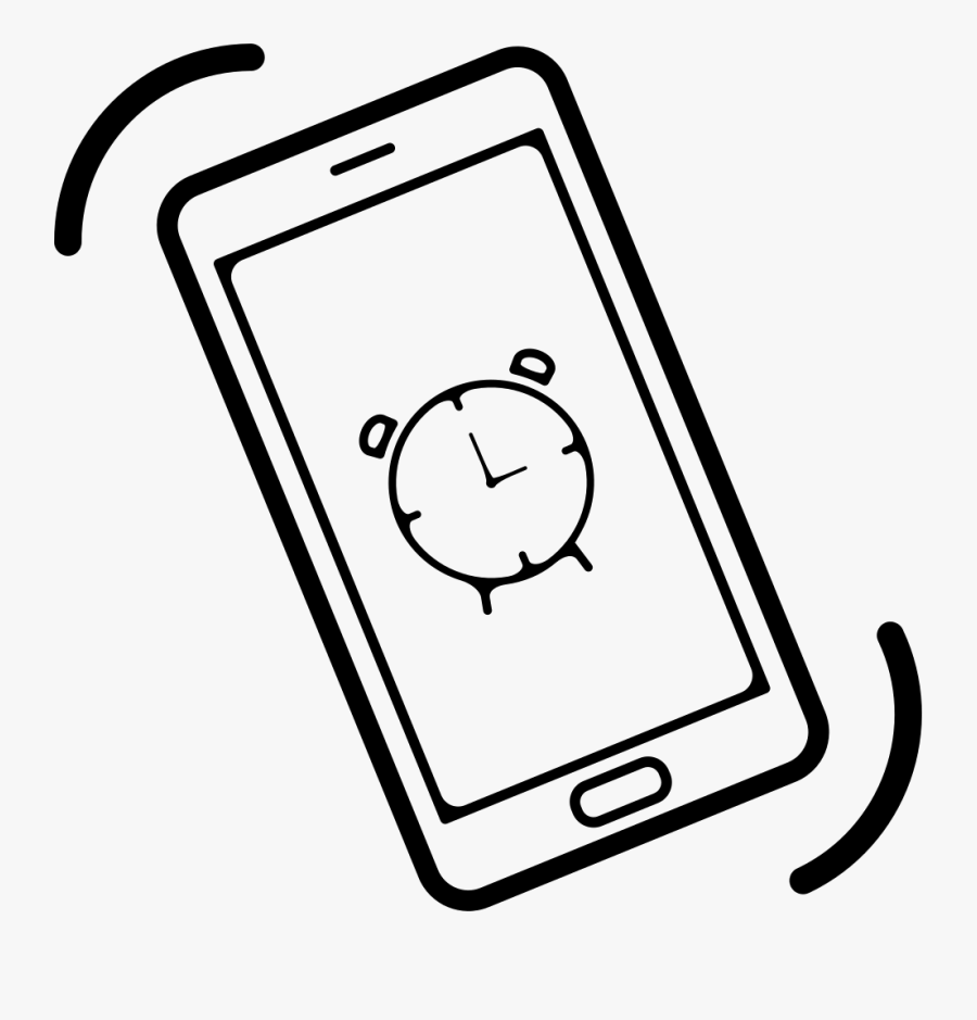 Mobile Phone Alarm Ringing Comments - Phone Alarm Ringing, Transparent Clipart
