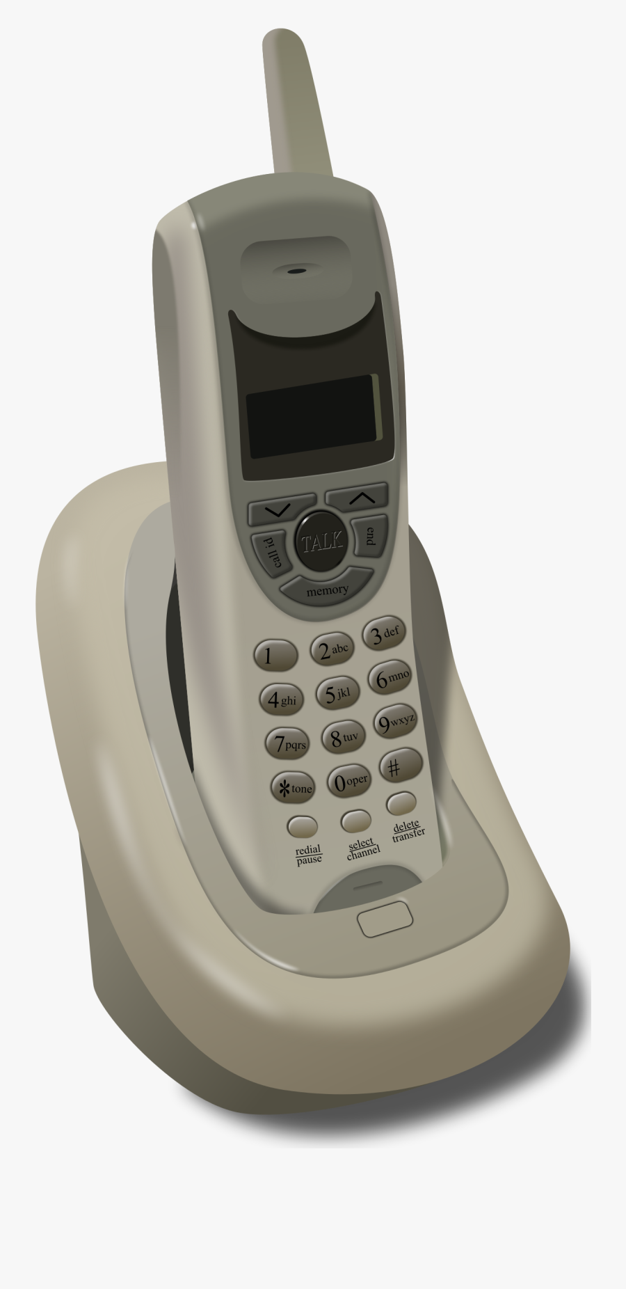 Cordless Telephone - First Cordless Phone, Transparent Clipart