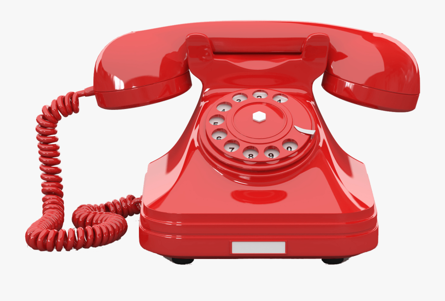 Telephone Red - Old Telephone Png, Transparent Clipart