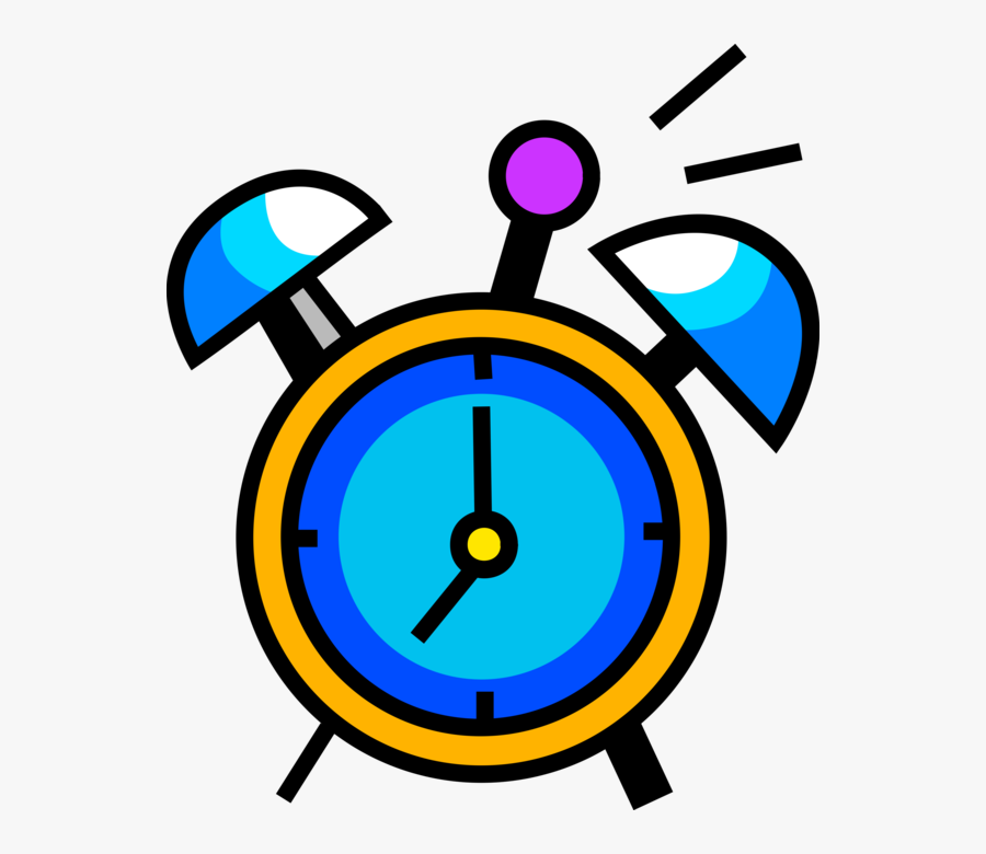 Vector Illustration Of Alarm Clock Ringing Its Morning 