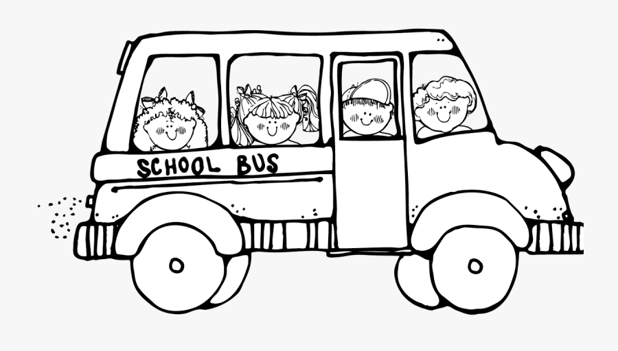 School Bus Clip Art Black And White - School Bus Clipart Hd, Transparent Clipart