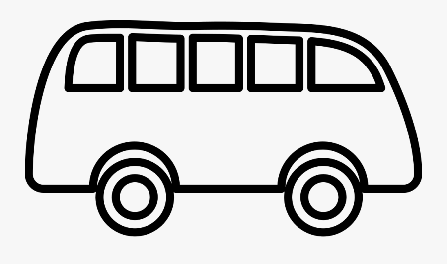 Bus Outline Pointing To Right - Bus Outline Png, Transparent Clipart