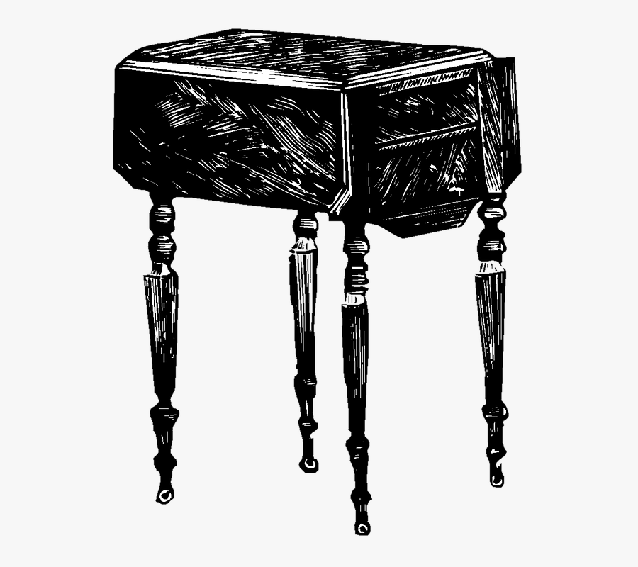 Lado, Mesa, Vintage, Plegable, Muebles, Clipart - Portable Network Graphics, Transparent Clipart