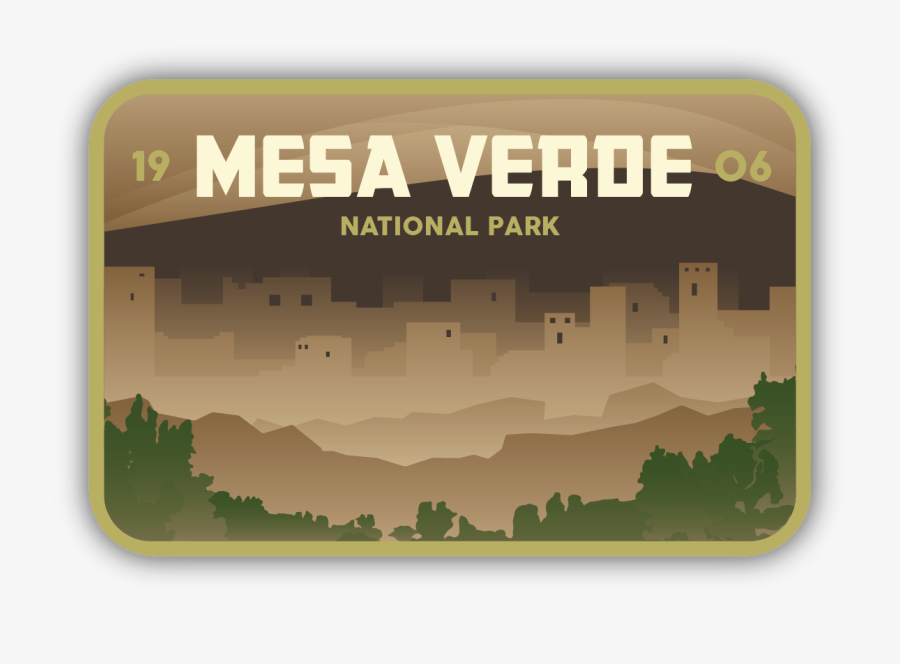 Mesa Verde National Park Sticker - Army, Transparent Clipart