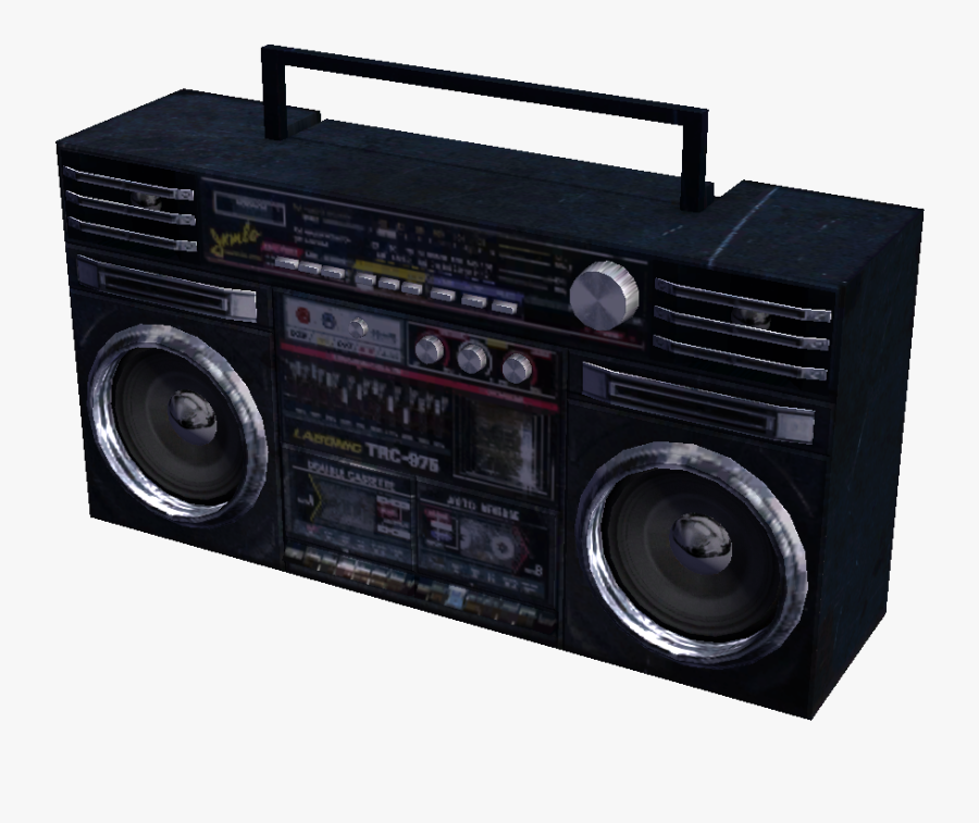 Transparent Boombox Clipart Free - Cassette Deck, Transparent Clipart