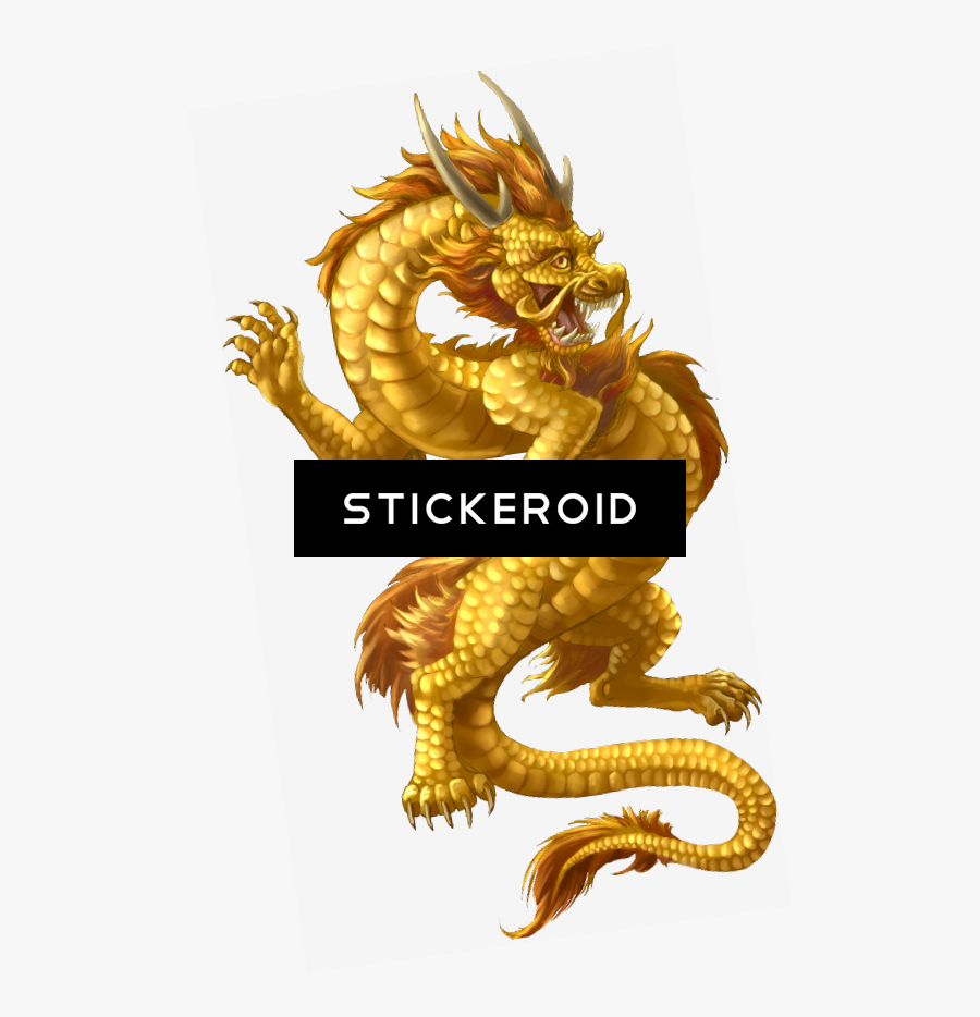 Transparent Dragon Transparent Png - Golden Chinese Dragon, Transparent Clipart