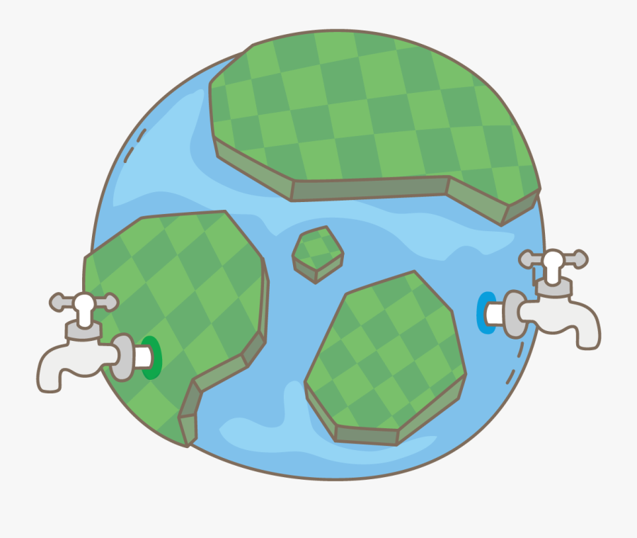 Faucet Clipart Green Globe - Nikumaroro Island, Transparent Clipart