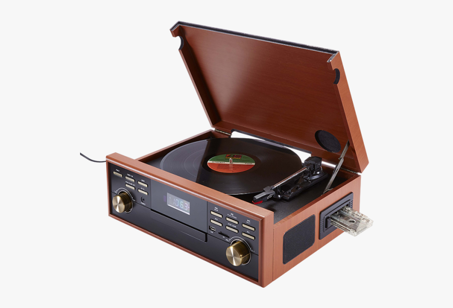Wooden Record Player Transparent, Transparent Clipart