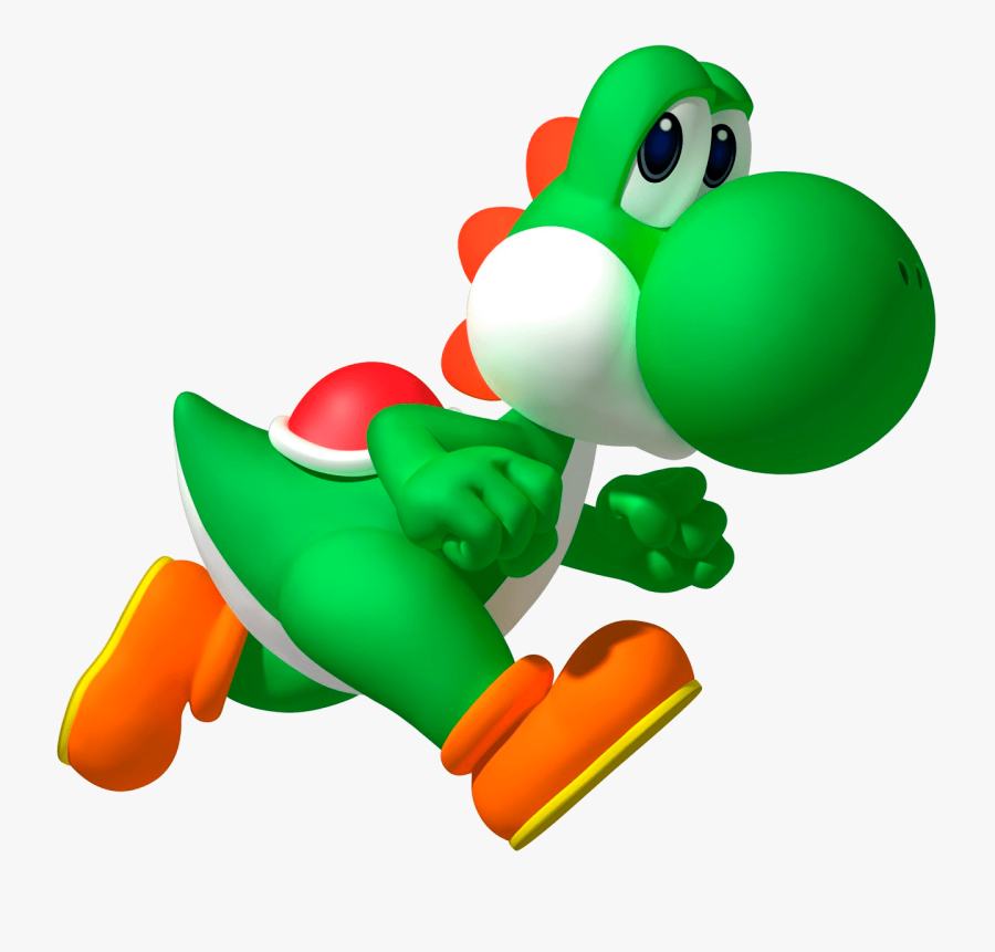 Super Mario Yoshi Running - Super Mario Bros Png, Transparent Clipart