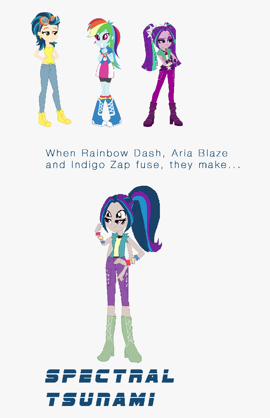 Rainbow Dash And Aria Blaze, Transparent Clipart