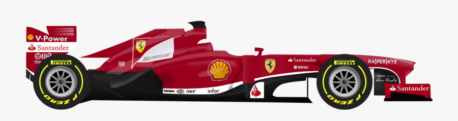 Formula 1 Car Side Clipart - Red Bull Formula Png, Transparent Clipart