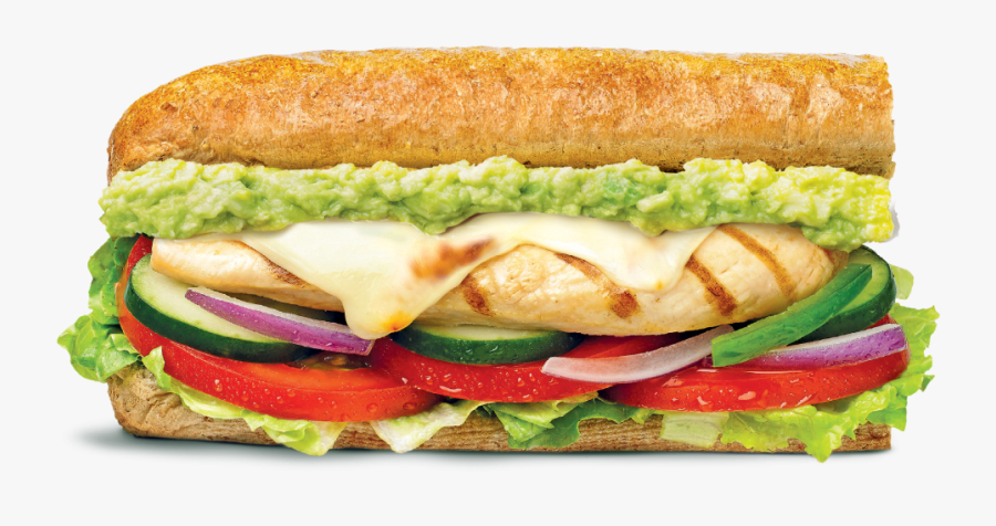 Roasted Chicken Avocado - Roasted Chicken Avocado Subway, Transparent Clipart