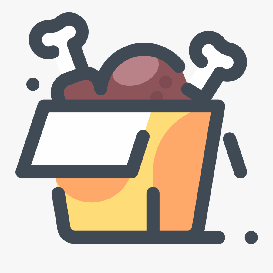 Chicken Box Icon - Chicken Icon Png, Transparent Clipart
