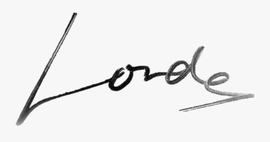 Lorde Signature, Transparent Clipart