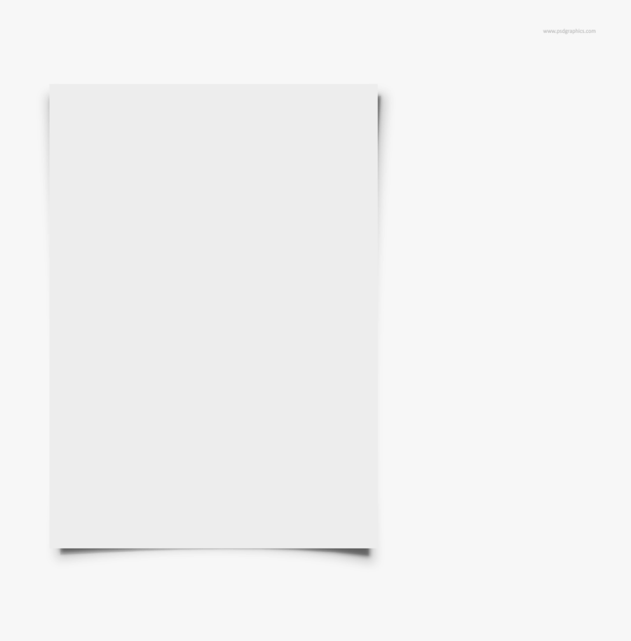 Blank White Paper Psdgraphics - Darkness, Transparent Clipart